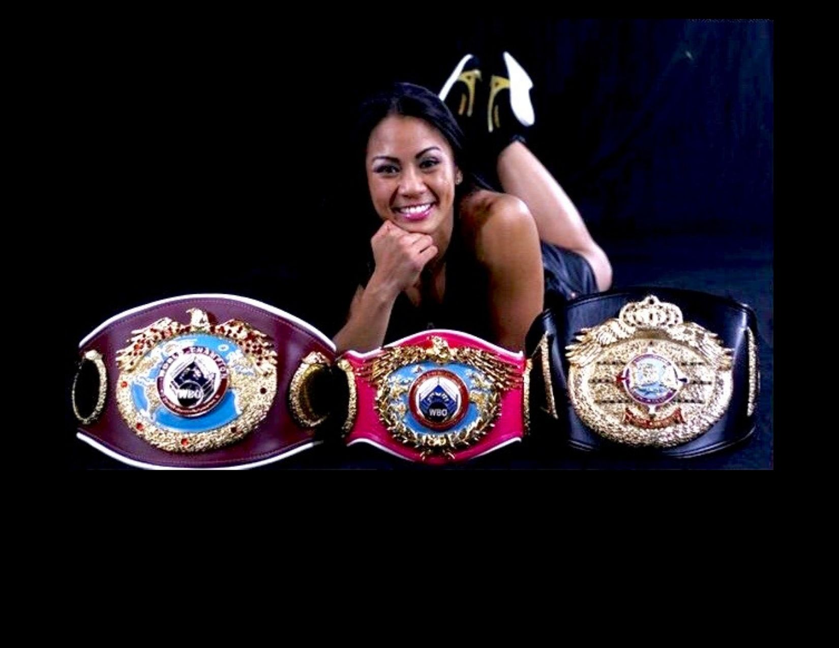 Ana Julaton 3 belts